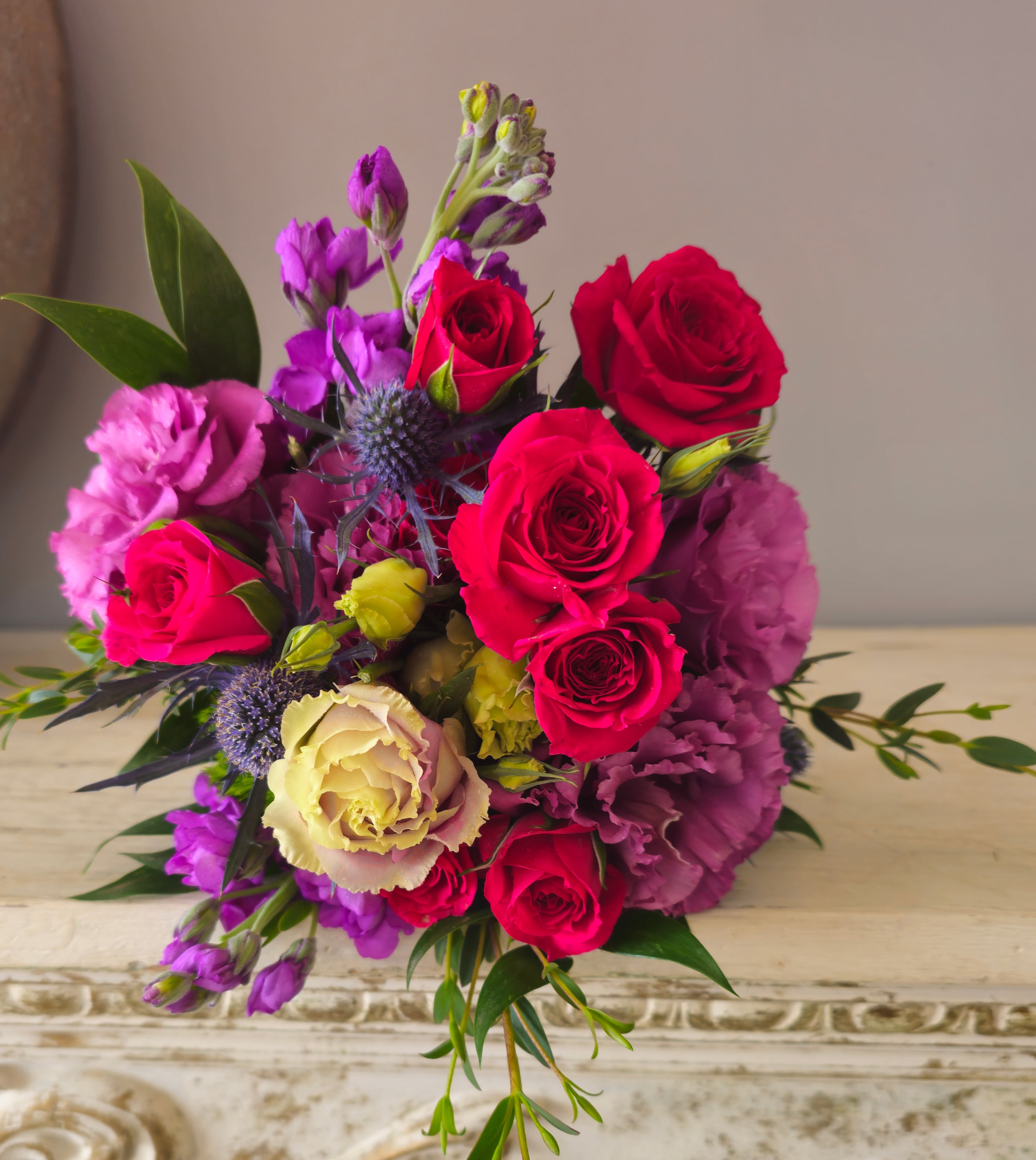 Vibrant Tussie Mussie - Perfect hand tied bouquet for Prom or an intimate wedding