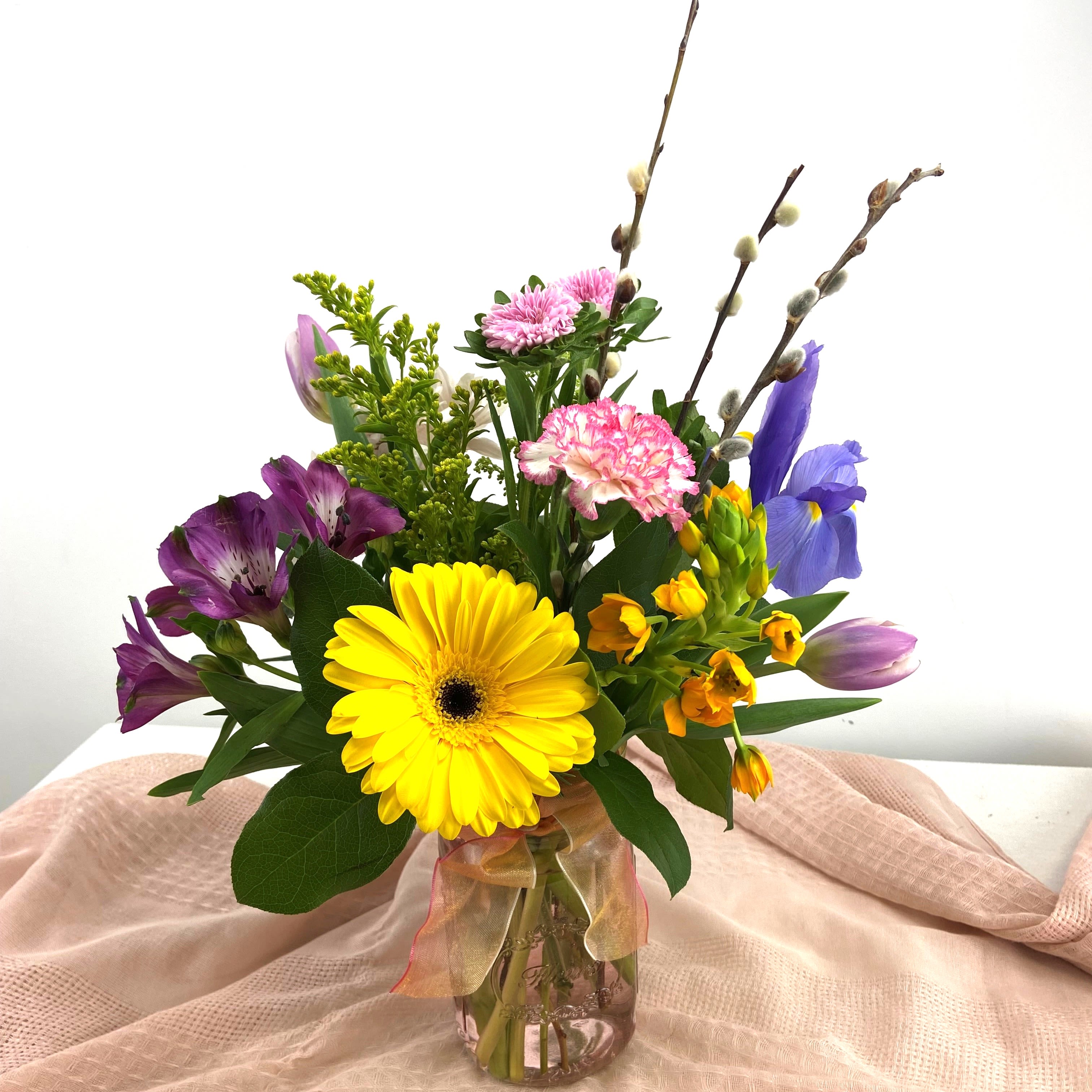 Jar of Spring - Perfect arrangement for Mother's Day or any other occasion to send a little taste of Spring!