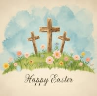 Easter Greeting Card (Religious) - Greeting card for Easter, images vary, Religious theme