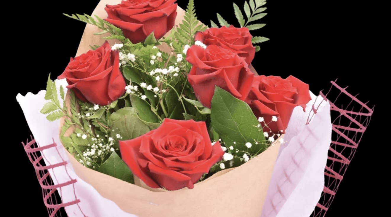 Little Love Bouquet  - Half a dozen of Ecuadorian roses. 