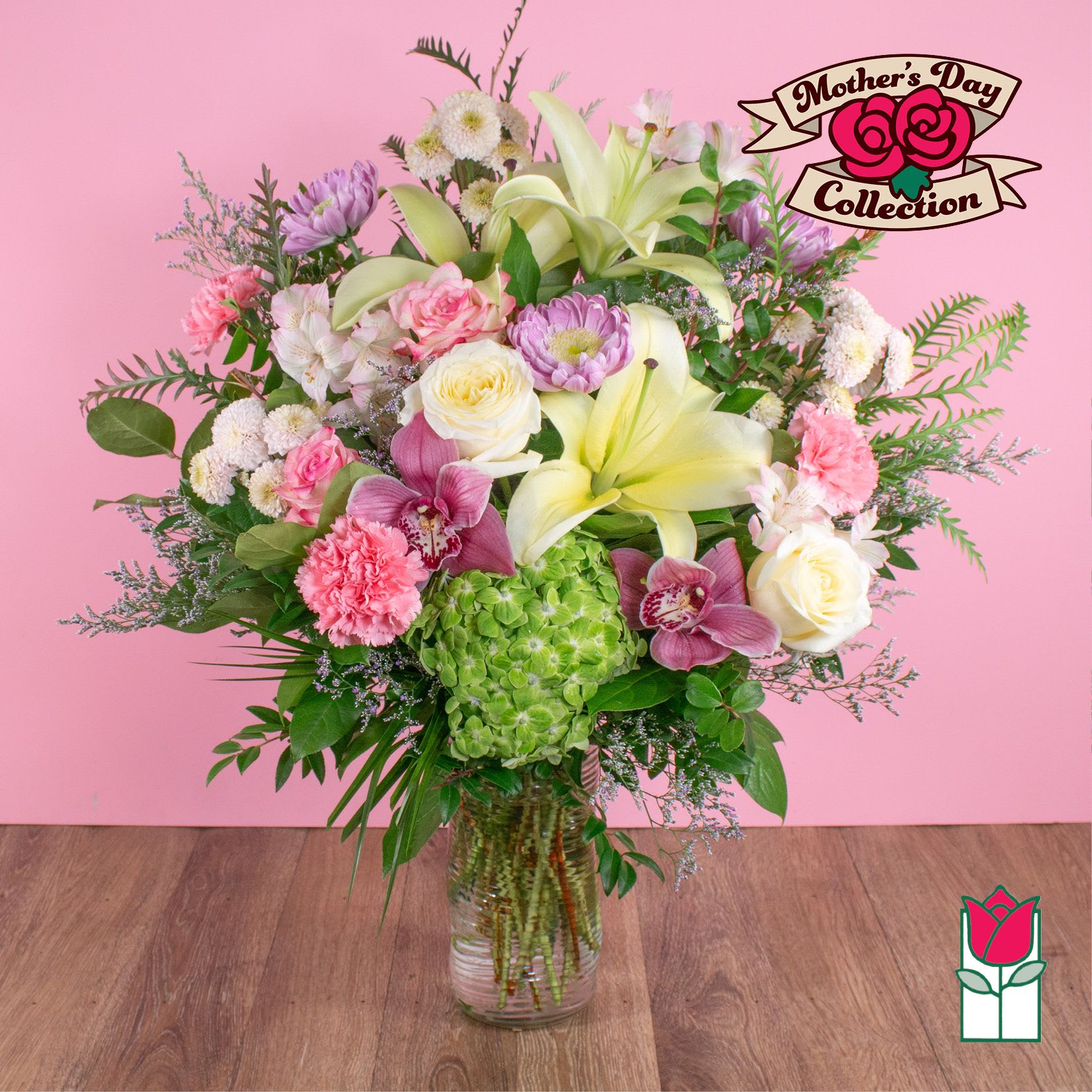 Beretania's Luminous Bouquet (Seasonal Varieties Vary) - The Beretania Florist Luminous bouquet is a stunning floral with a luxurious mix of spring hues. This bouquet is expertly arranged in a chic glass vase and includes premium blooms such as pink cymbidium orchid, pink roses, hydrangea, alstroemeria, and other exquisite flowers that perfectly complement each other. The result is a breathtaking display of beauty and elegance that is sure to impress. This popular item is available for delivery throughout the Honolulu area, making it easy to surprise someone special or brighten up your own space. With its timeless appeal and sophisticated charm, the Beretania Florist Amethyst bouquet is the perfect way to express your feelings and show your appreciation. Order yours today and experience the joy of fresh, beautiful flowers from Beretania Florist.  *Lily color may change based on availability 