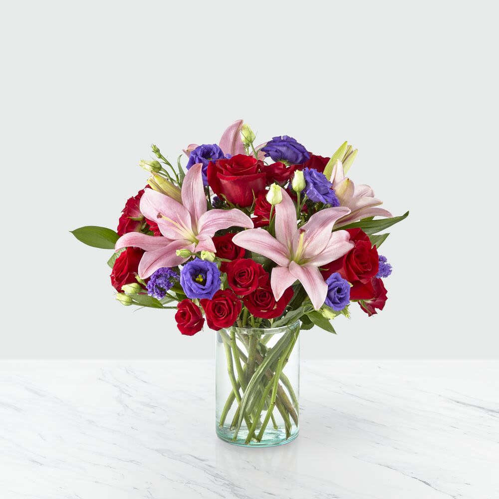 Truly Stunning Bouquet - Discover the perfect gift with our Truly Stunning Bouquet. This dreamy jewel-toned arrangement features bold colors and eye-catching texture, creating a truly mesmerizing sight. Bring joy to your loved ones and make a statement with this beautiful bouquet.