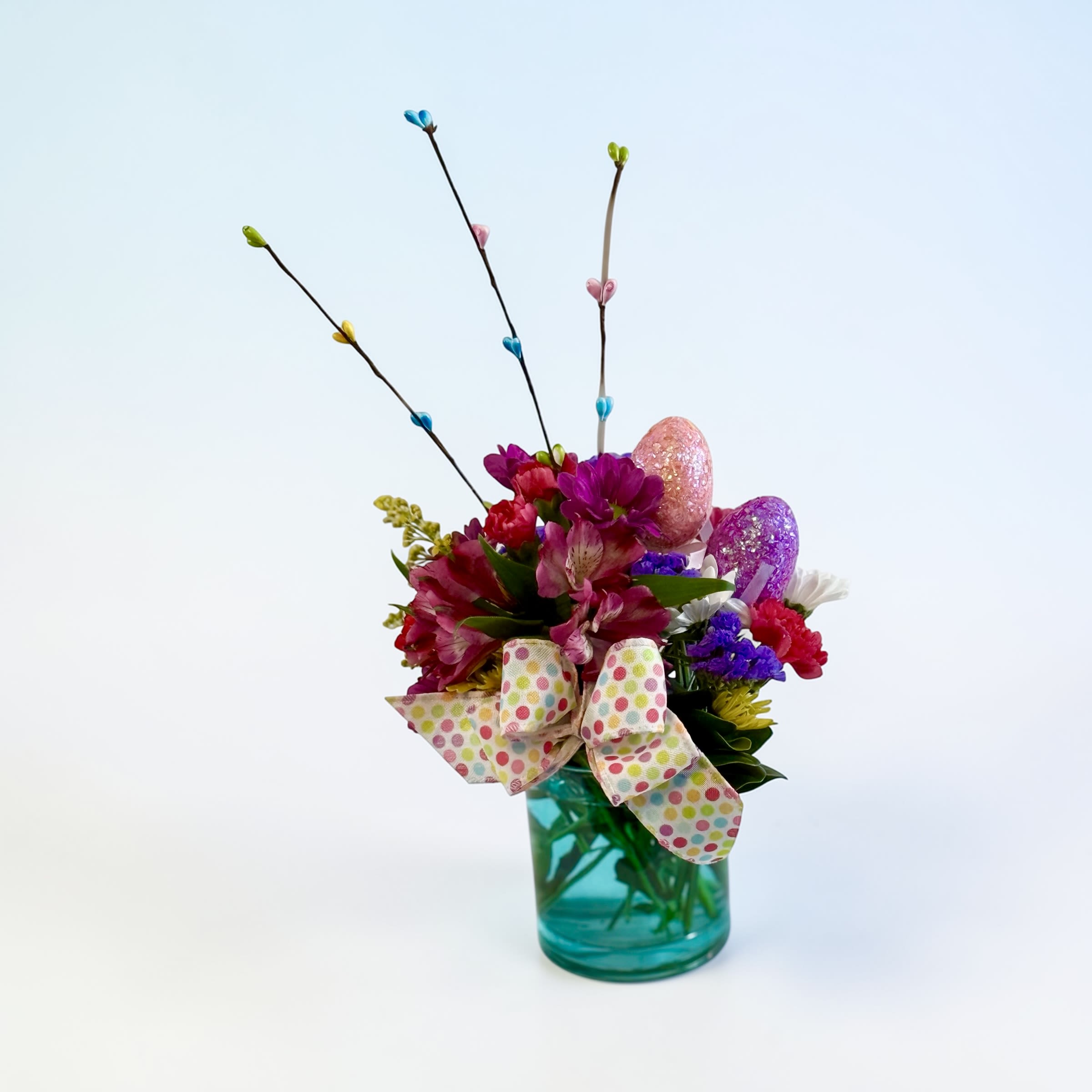 Petal Perfection Flower Companies Easter Parade  - Happy and bright, an EGGstravaganza of spring and Easter color.