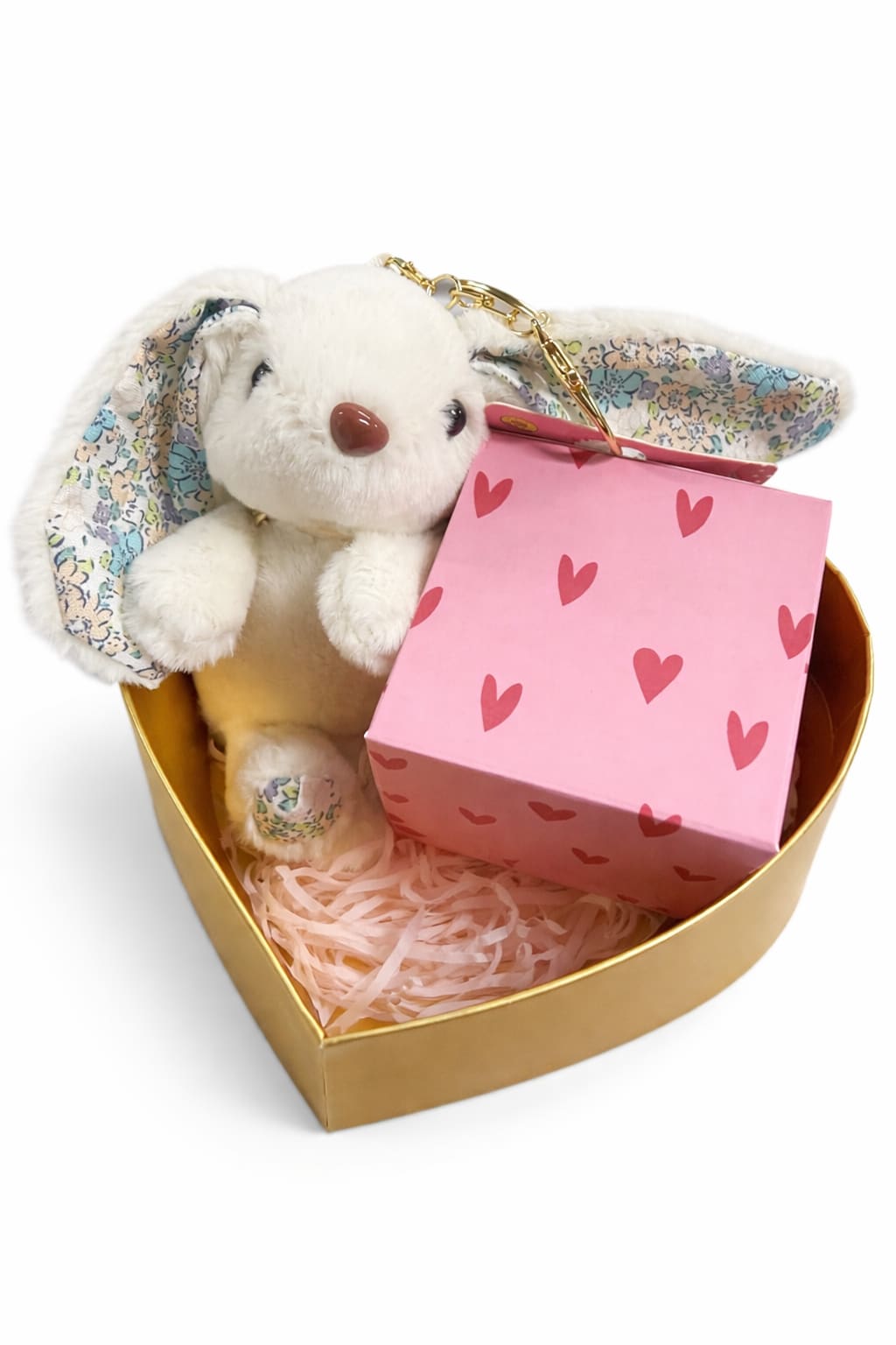 The Bunny &amp; Bloom Box - A charming keepsake designed to sweeten any floral moment. The Bunny &amp; Bloom Box features a plush bunny keychain paired with a softly scented jasmine &amp; vanilla candle—bringing together comfort, warmth, and a touch of whimsy.  Perfect as an add-on to your arrangement or a thoughtful standalone gift, it’s a little detail that makes a lasting impression.