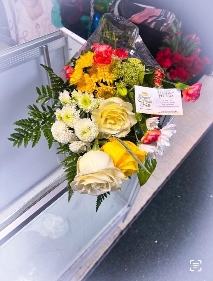 Golden Garden Bliss - A vibrant mix of sunny yellows, soft creams, and pops of pink—this bouquet brings warmth, joy, and a fresh garden feel to any space.  