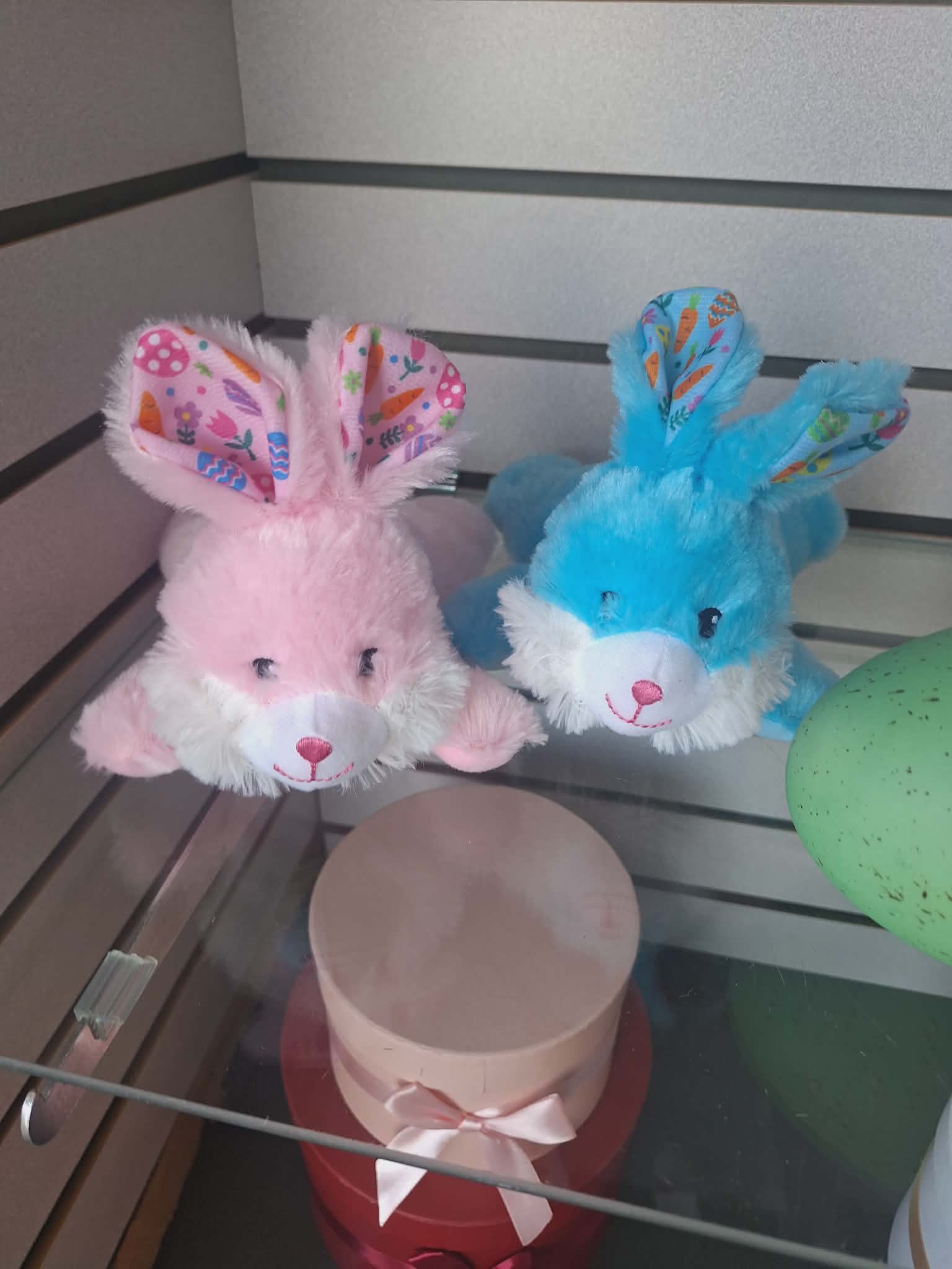 Pink or Blue Bunny - add one of these cute bunnies to your easter basket, balloons, or floral bouquets