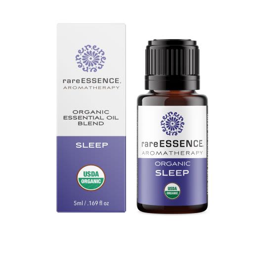 Organic Sleep Essential Oil Blend - rareESSENTIAL aromatherapy with a woody and floral aroma