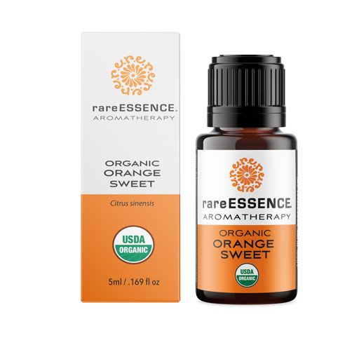 Organic Orange Sweet Essential Oil - rareESSENCE aromatherapy essential oil with a fresh, citrus, and sweet aroma