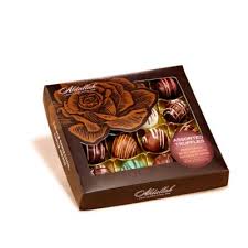 Abdallah select assortment 6.25oz - A selection of favorite milk and dark chocolates, a perfect add on to any floral gift.