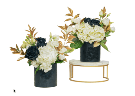 Black Hearts Centerpiece - Custom Centerpiece Arrangement as seen on our Instagram! Starting at $65