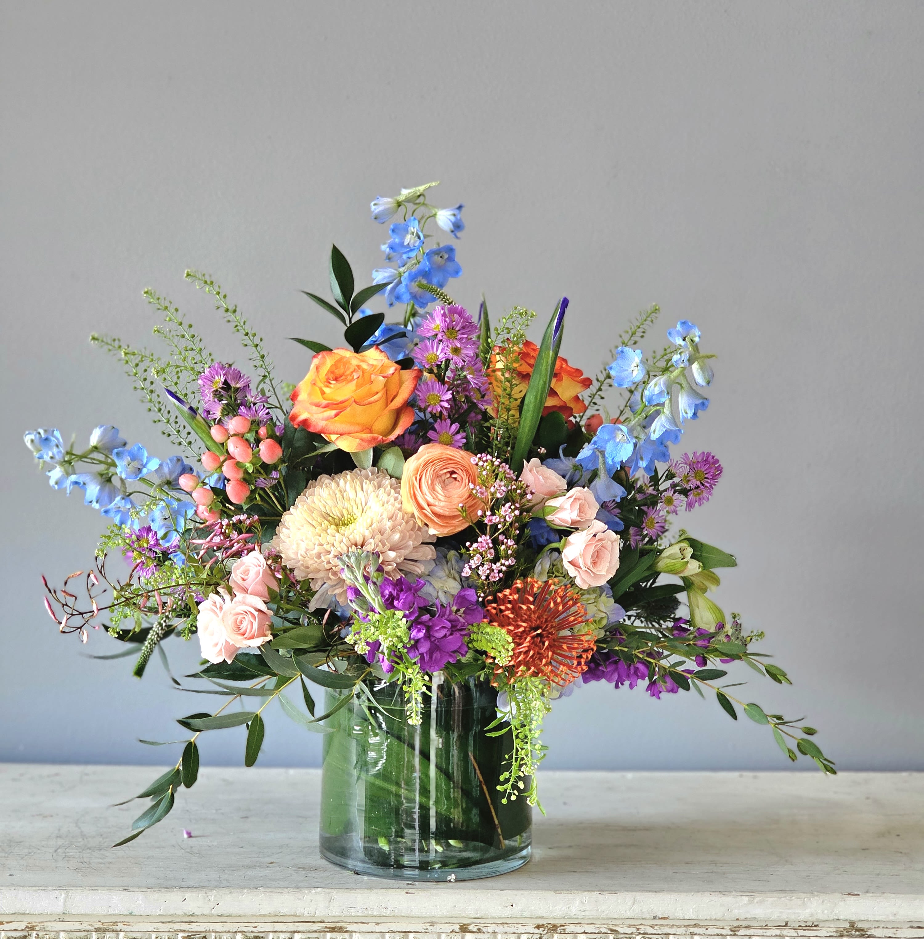 Kaleidoscope Eyes -  A kaleidoscope of colors transform these beautiful blooms into a bouquet perfect for any occasion.