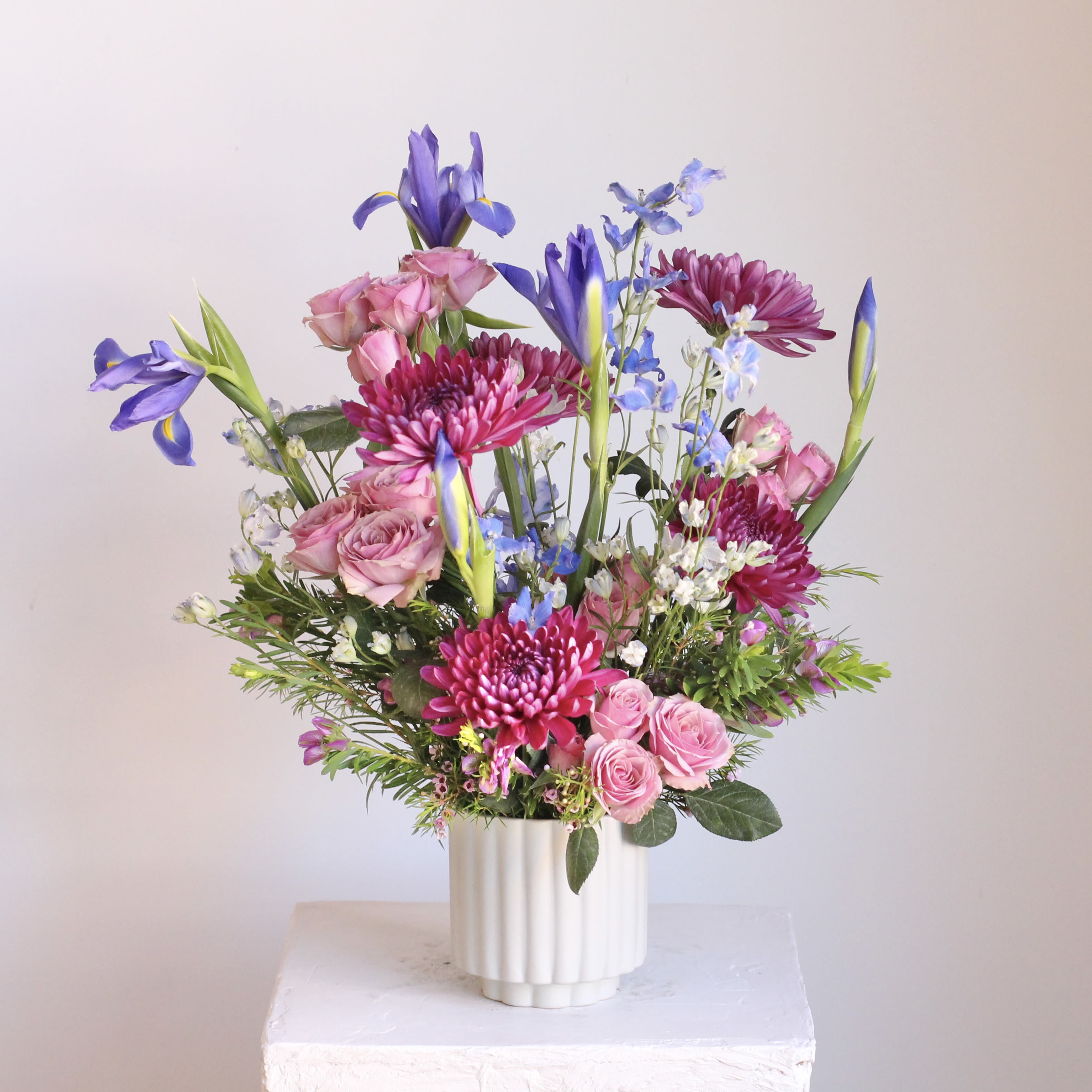 Butterfly Breeze - Light, airy, and full of springtime beauty, Butterfly Breeze captures the softness of the season in motion. Featuring delicate, colorful blooms, it’s perfect for adding a fresh and graceful touch to any space.  Delivery Policy: At Middlemist, we aim to make every delivery seamless and delightful. It is the sender’s responsibility to ensure the recipient is available to accept delivery between 3–5pm on the scheduled date and that the delivery address is accurate. We will send a text notification to the recipient on the day of delivery. If no one is available to receive the order, it will be returned to the shop and may be picked up or redelivered for an additional delivery fee. If a recipient requests the order be left unattended, we cannot guarantee the condition of the flowers or plants, and no refunds will be issued once an order is left outside.