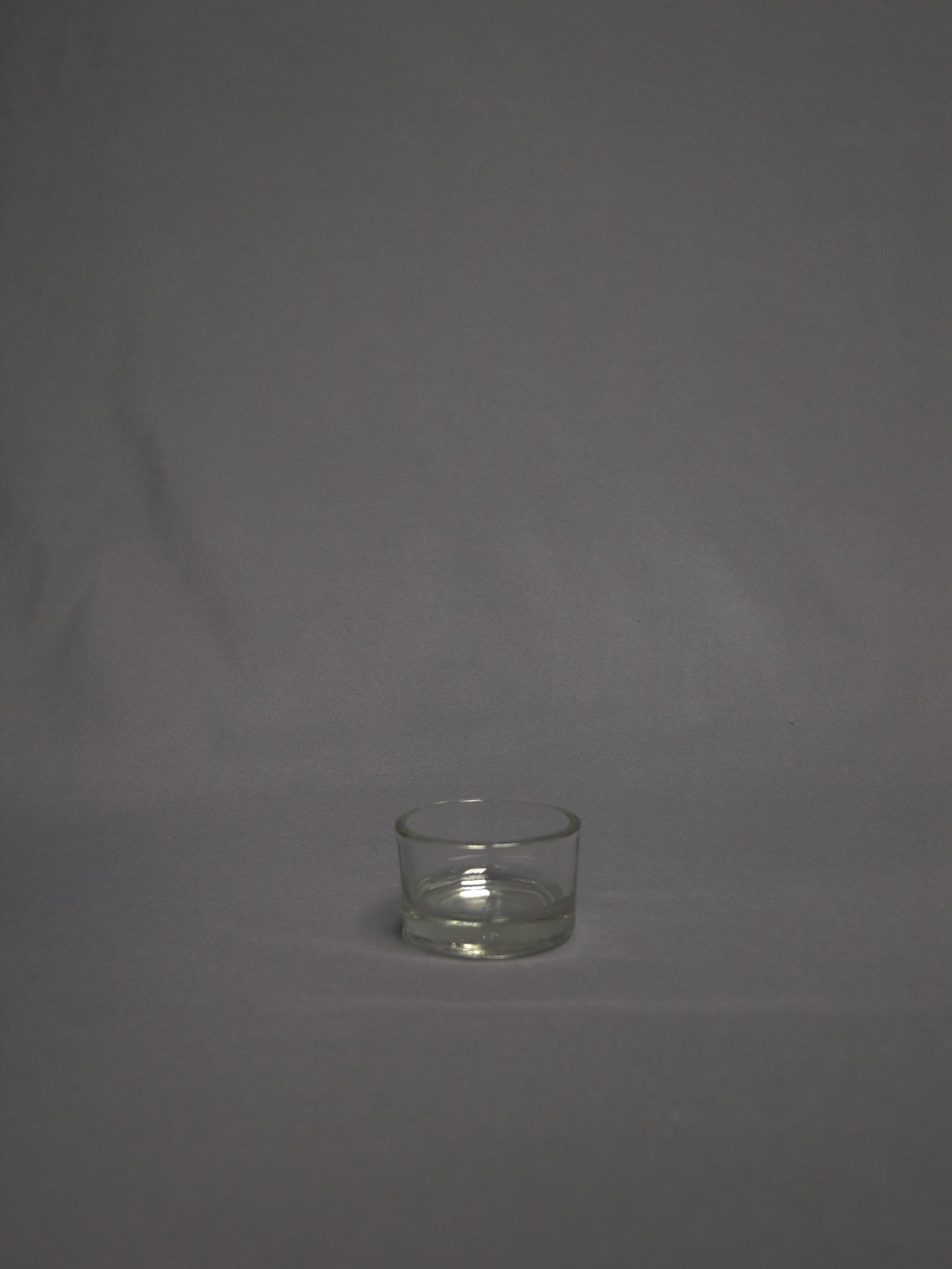 1" Plain Glass Votive - 1 inch glass votive