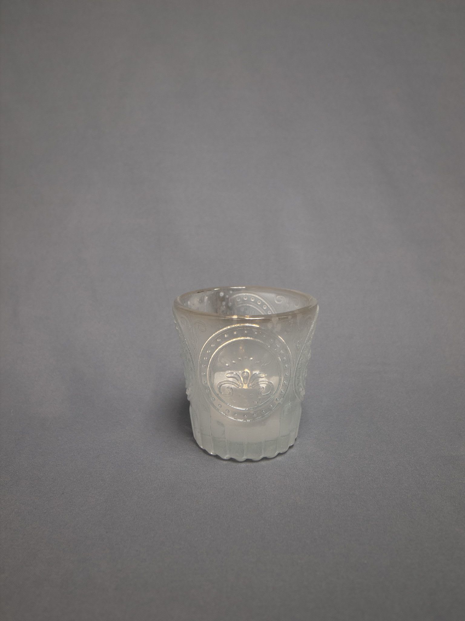 3" Frosted Glass Votive - 3in Frosted Glass Votive