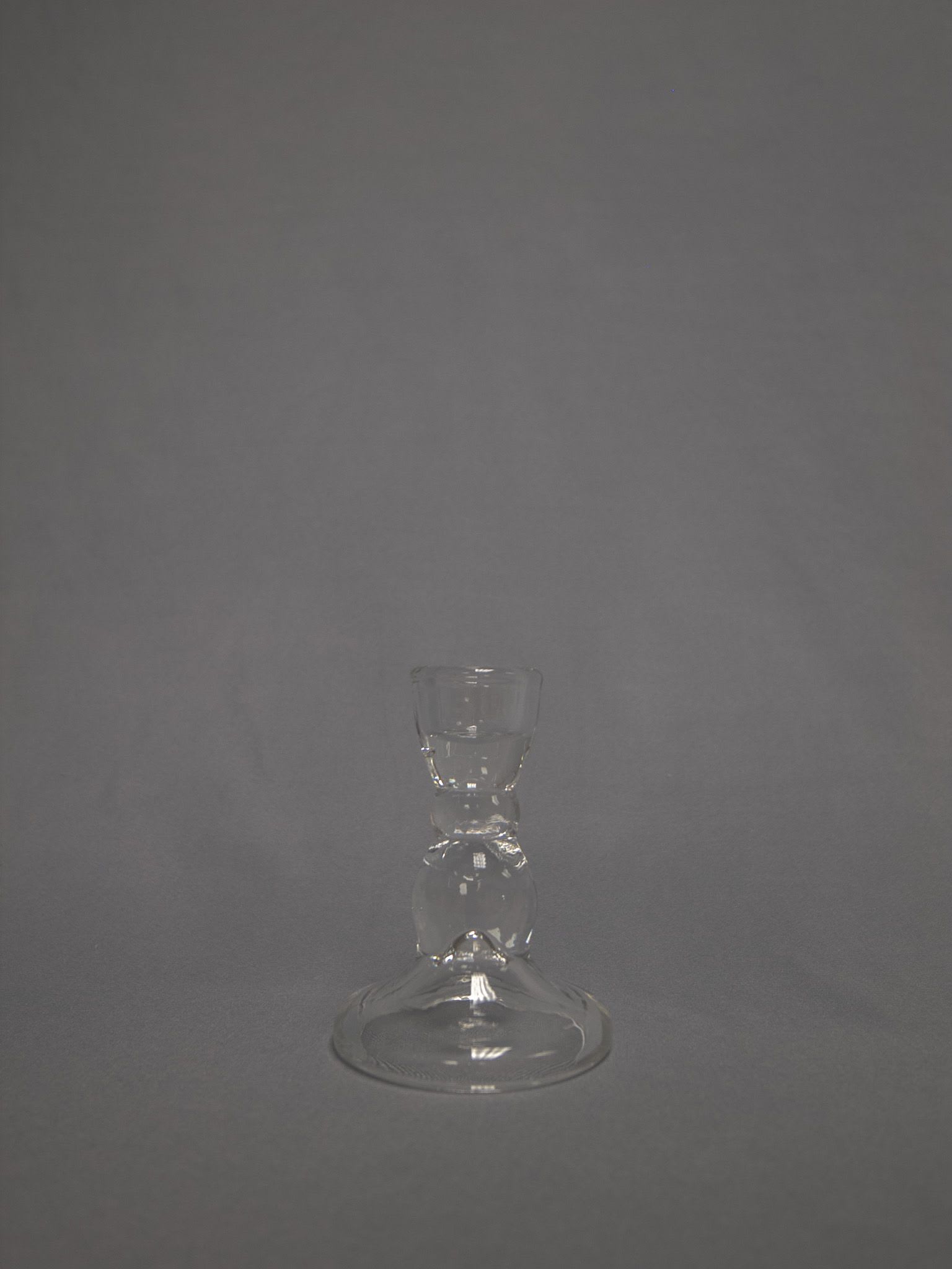 2.5" Rounded Glass Candlestick - 2.5" Rounded Glass Candlestick