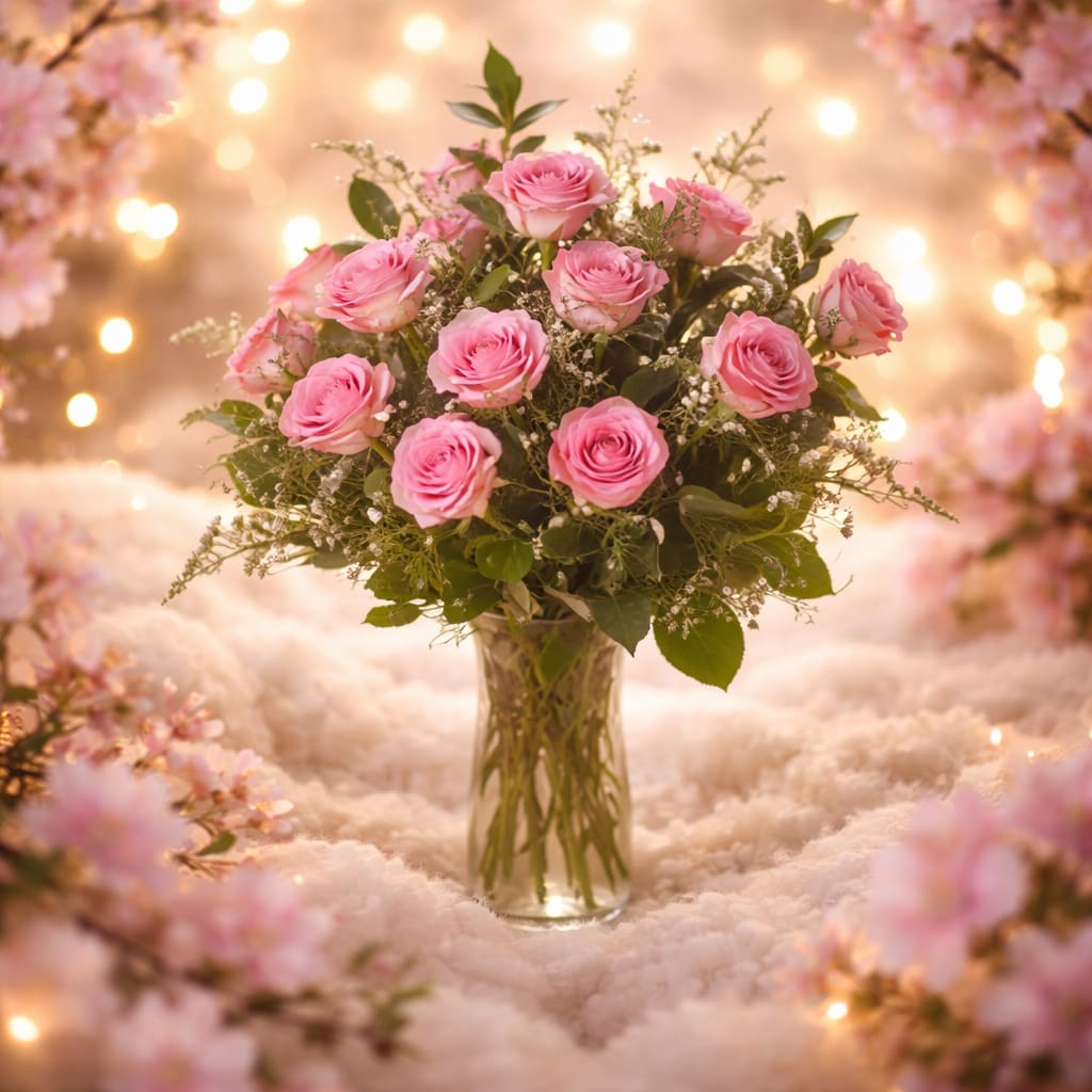 Simply Pink  -  SUBSTITUTION POLICY: In some instances, our photo may represent an overall theme and includes a one-of-a-kind vase which cannot be exactly replicated. Although the actual arrangement may not precisely match the photo, it will be as close as possible. Occasionally, substitutions of flowers and/or containers happen due to weather, seasonality, and stock availability.  If any design elements are of major importance to your order, please include them in the florist instructions at checkout our contact us to ensure availability.