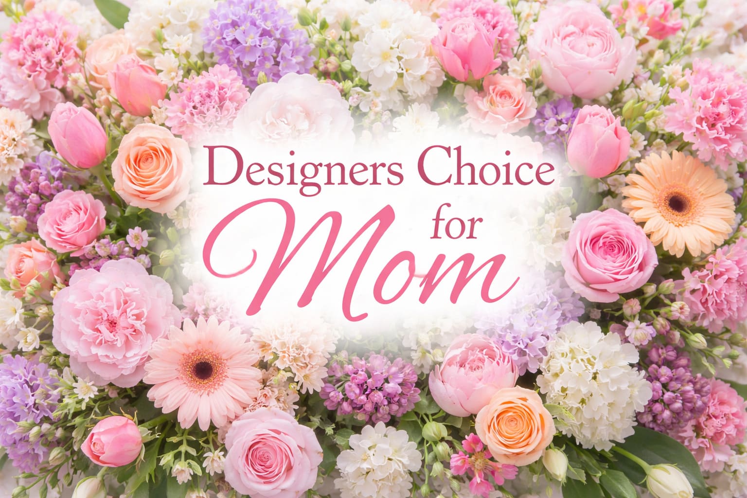 Designers Choice for Mom - Surprise mom with a gift that’s as special as it is unique. Each Designer’s Choice bouquet is hand-designed by our artisan designers so that no two are exactly alike. Using the freshest seasonal blooms and their own creativity, we will craft a gorgeous arrangement for the best possible value at every size. Fresh bouquet of beautiful blooms, selected and hand-arranged in a glass vase by our expert florists Floral colors and varieties will vary depending on local availability The best possible value in each size available.