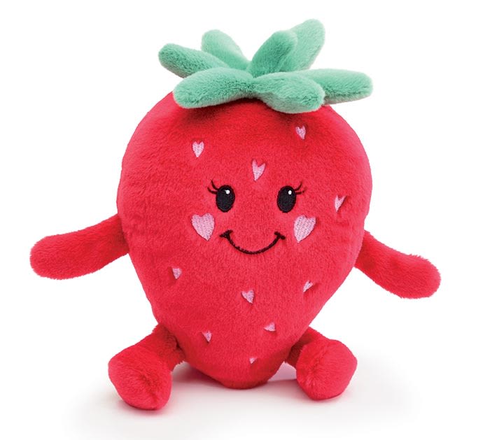 Plush Strawberry w/ Hearts - Plush Strawberry w/ Hearts