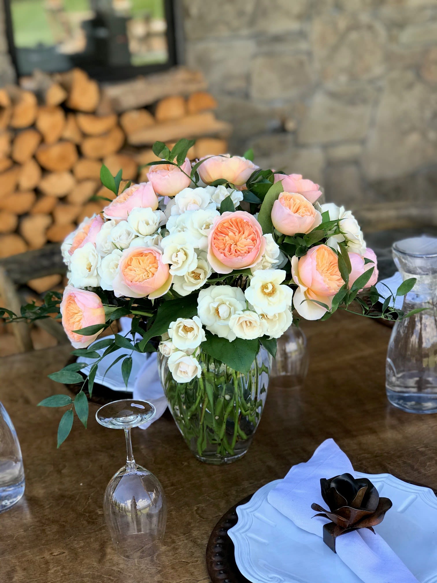 Everyday 8 - David Austin garden rose arrangement