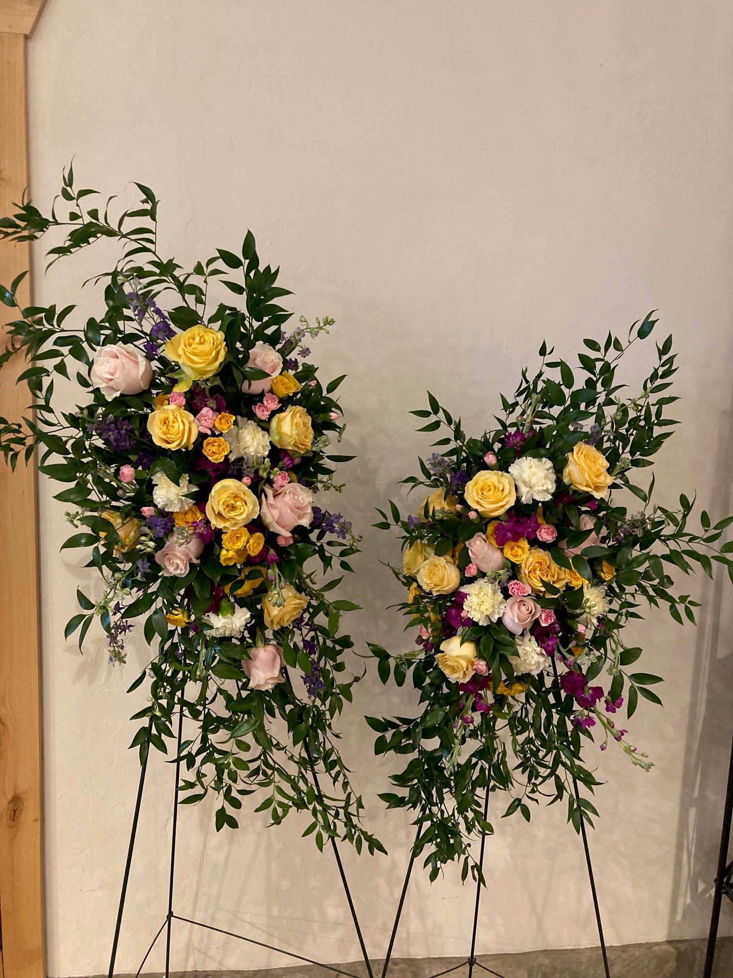 Sympathy 5 - Pair of standing funeral sprays