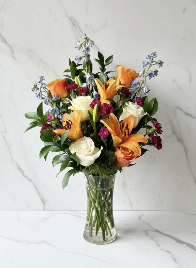 Springtime Awakening Hand Tied Bouquet or Vase Bouquet - Our Springtime Awaking Floral box in a bouquet option.  