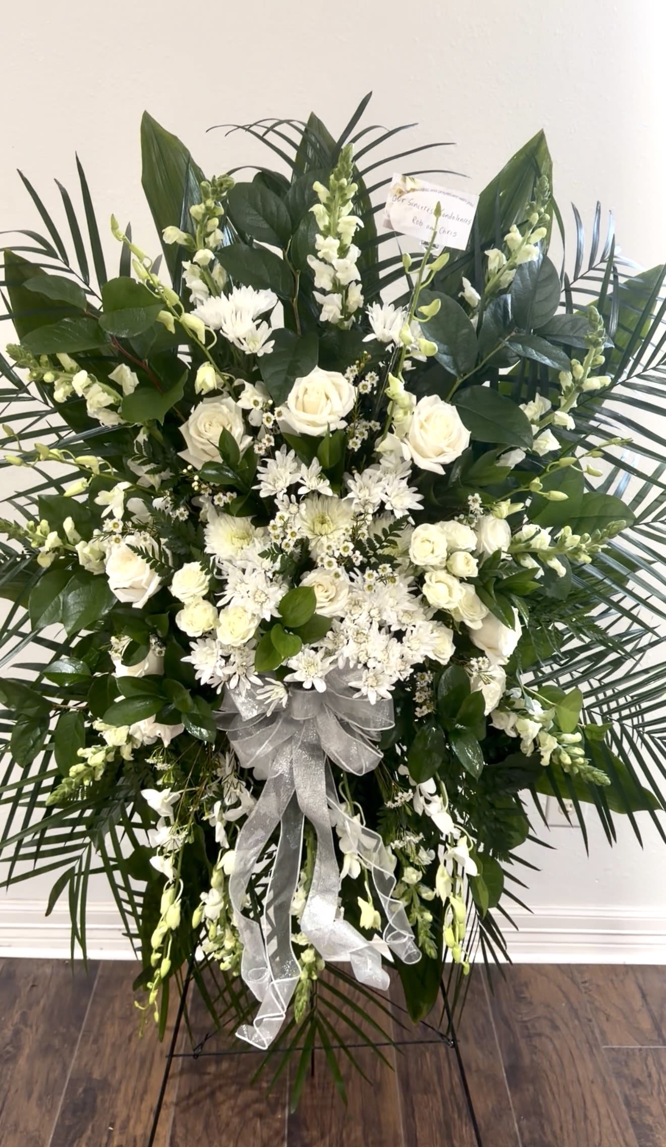 White Elegance - Soft white flowers whisper love and peace, A gentle tribute as your soul finds release. In every petal, our memories remain, Pure as these blooms, beyond sorrow and pain.