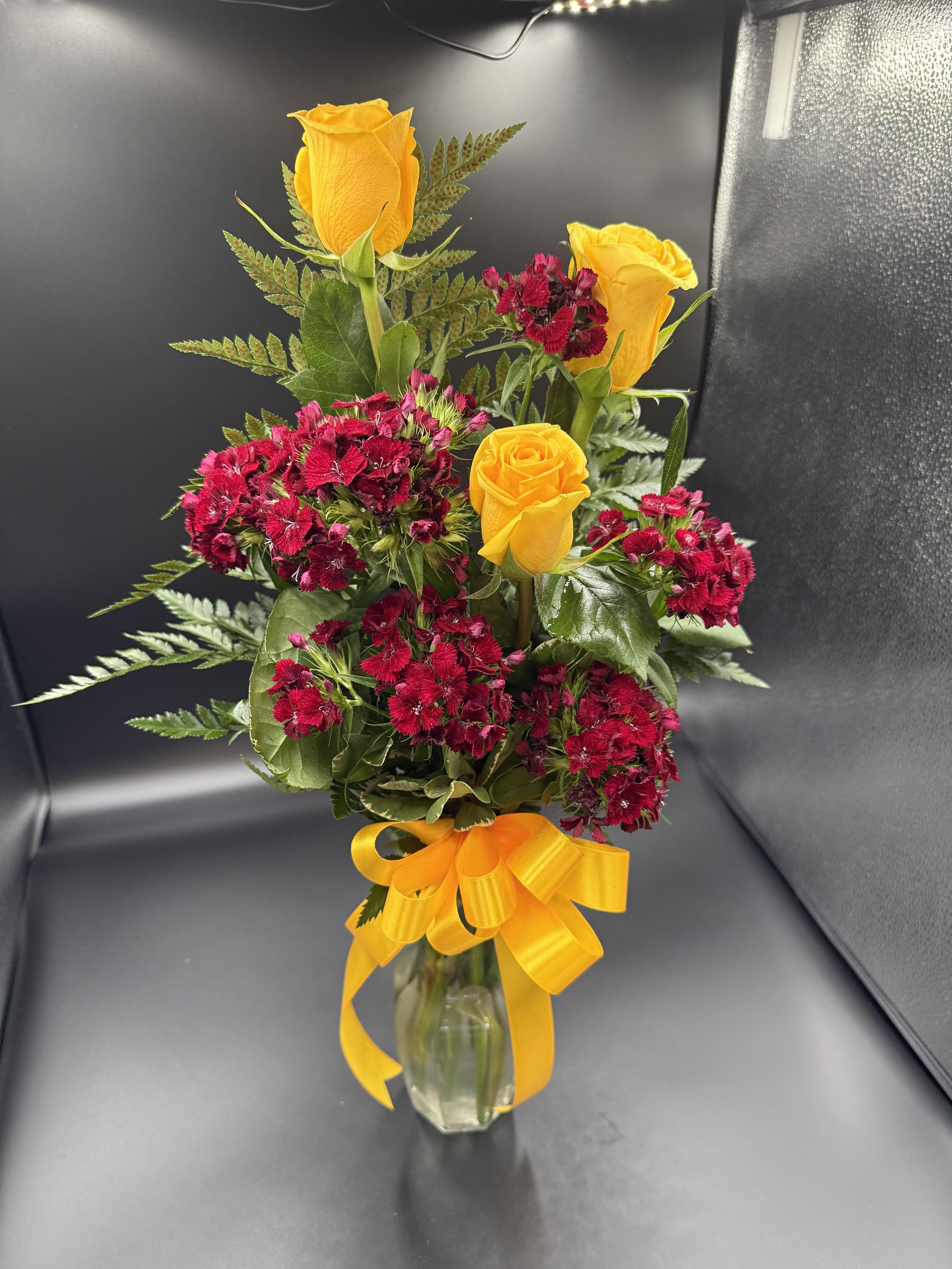 Yellow In Garden  - Fresh flowers in vase 