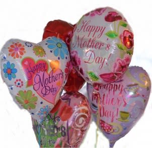 Air Arrangement - Mother's Day Balloon Bunch - Give Mom a little extra lift with a festive "arrangement" of Happy Mother's Day Mylar balloons.  Gathering of helium-filled Mylar balloons Choose from arrangements of one dozen or a half-dozen (standard price) balloons Balloon designs will vary by regional availability A long-lasting gift that's unique, fun and festive
