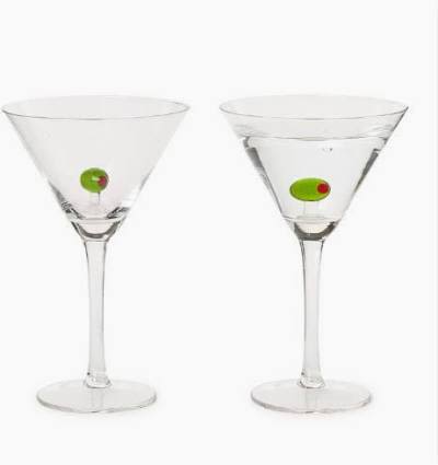 Pair of Handblown Martini Glasses with Olives - These Handblown Martini Glasses are perfect year round for any event or entertainment need. Capacity of 8oz. Hand wash only.  Tax free. Same-day hand delivery.  Discover the art of giving at Petals, Wilmington, Delaware’s destination for luxury gifts and home décor. Our curated collection features beautifully crafted items for every occasion — birthdays, weddings, anniversaries, holidays, and life’s special celebrations. At Petals, we believe every gift should tell a story. From hand-poured candles and elegant keepsakes to stylish home accents, gourmet treats, and floral-inspired décor, our selection combines timeless charm with modern sophistication. Each piece is chosen with care to reflect the quality, creativity, and personal touch our Wilmington customers love.  Same-day delivery available throughout Wilmington and nearby areas including Greenville, Hockessin, Newark, and the Brandywine Valley Whether you’re looking for a thoughtful hostess gift, a luxury home accent, or something simply beautiful to brighten someone’s day, Petals offers fine gifts and personalized service that make every occasion memorable.  Visit our Wilmington boutique or shop online today — and see why Petals is Delaware’s trusted name for fine gifts and inspired giving.