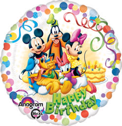 Mickey &amp; Friends Birthday Mylar - Select this fun Disney birthday balloon. 