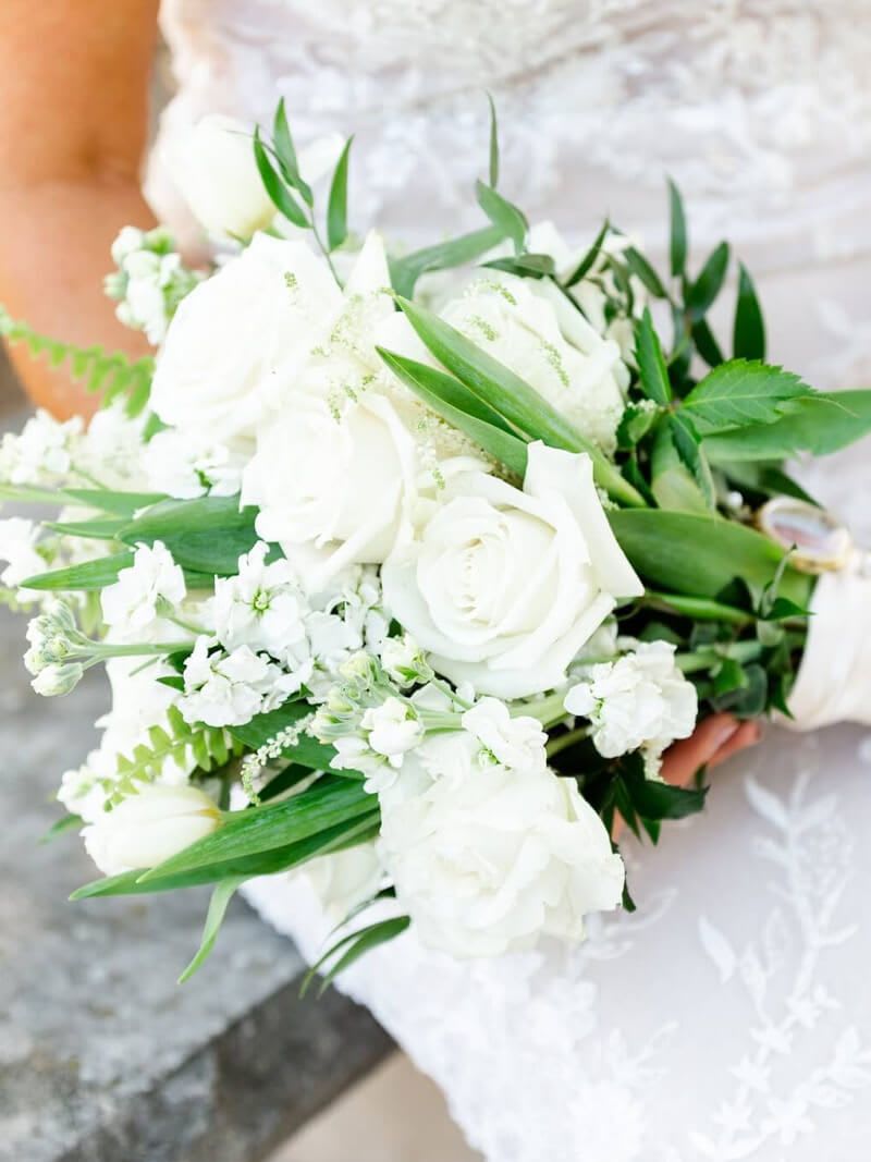 Wedding Day White Roses - Wedding Day White Roses