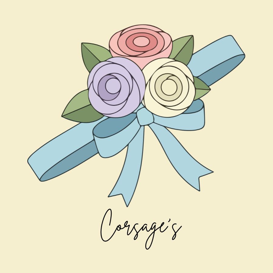 Custom Wedding Wrist Corsage - Honor the special women in your life with a handcrafted floral accessory designed specifically for your wedding day. From the mother of the bride to beloved grandmothers, our custom corsages serve as "living jewelry" that elegantly distinguishes your VIPs. Fully Customizable: We work with your specific wedding palette and theme. Whether you desire romantic blush tones, classic whites, or bold jewel tones, we tailor every petal to your vision. Your Choice of Style: Select a modern Wrist Corsage (on a comfortable elastic or decorative bracelet) or a traditional Pin-On Corsage (perfect for structured lapels and formal gowns). Premium, Long-Lasting Blooms: We use only the sturdiest, photo-ready flowers—like spray roses, orchids, and ranunculus—ensuring your corsage stays fresh from the first photo to the final dance. Artisanal Details: Elevate your design with custom ribbon colors (satin, sheer, or velvet) and optional accents like pearls, crystals, or textured greenery. How to Order Your Custom Design: Please provide your wedding colors and any preferred flower types in the "Florist Instructions" at checkout. For complex themes or large wedding parties, we recommend ordering at least one week in advance to ensure the perfect bloom match.