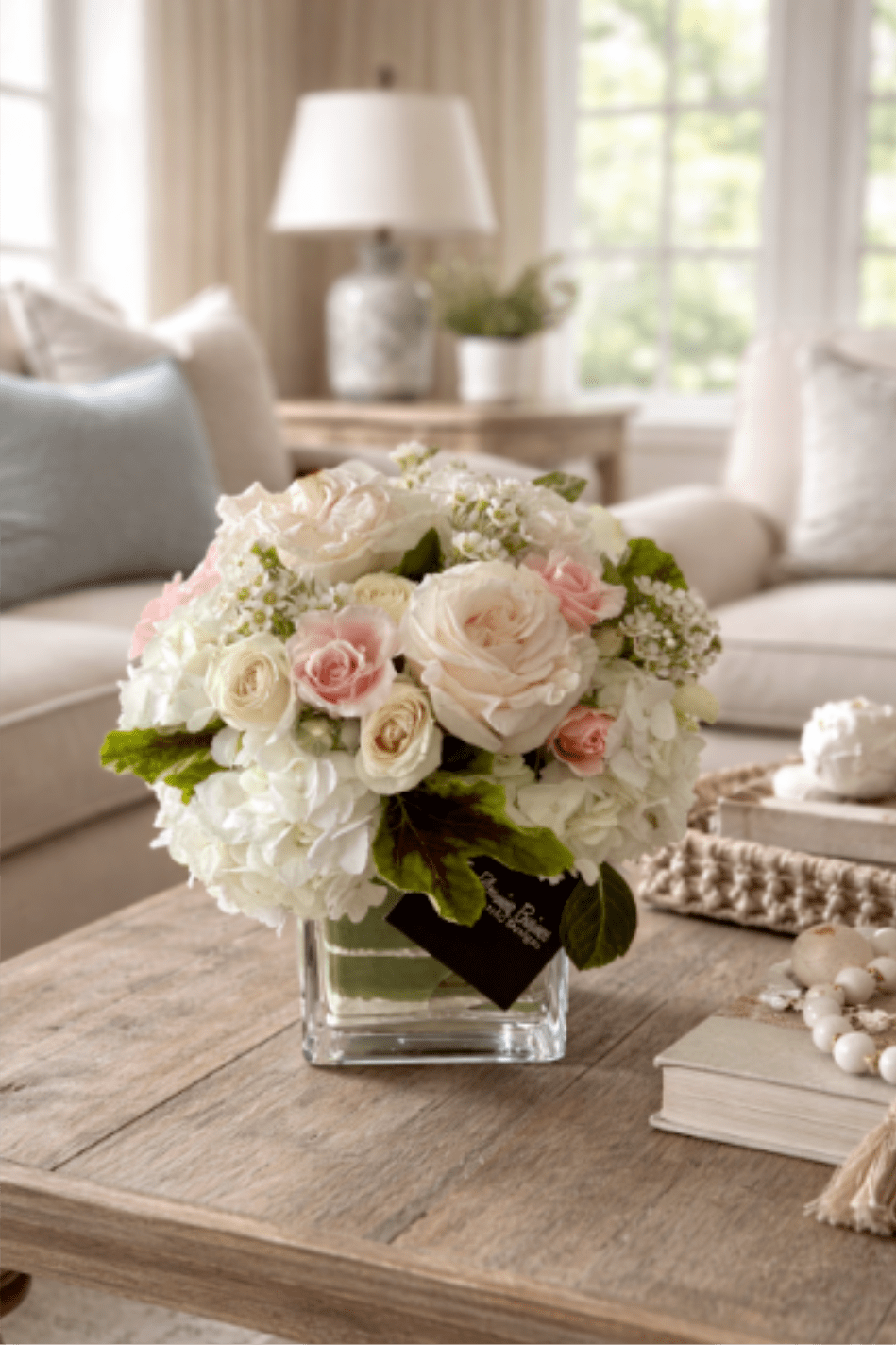 Blush - Blush is perfect for any occasion where you want to make someone smile! Whether you are celebrating a special event or simply sending some much-needed cheers their way, this arrangement is sure to lift their spirits. Place it in an entryway or on a coffee table as a centerpiece for your next gathering. No matter what kind of celebration you are planning, say it with Blush! Our cheerful flower arrangement brings happiness and delight to every corner of your home.