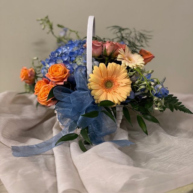 Basket of Springtime vibes - What's better than a basket of flowers??  Give the gift of florals this Spring!  **limited quantity**