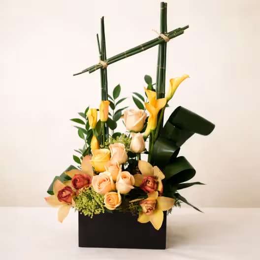 Trellis of Flowers - Please allow 2 day lead time. This picture is a general depiction of the piece. We will use fresh flowers on hand to create the same look and feel.