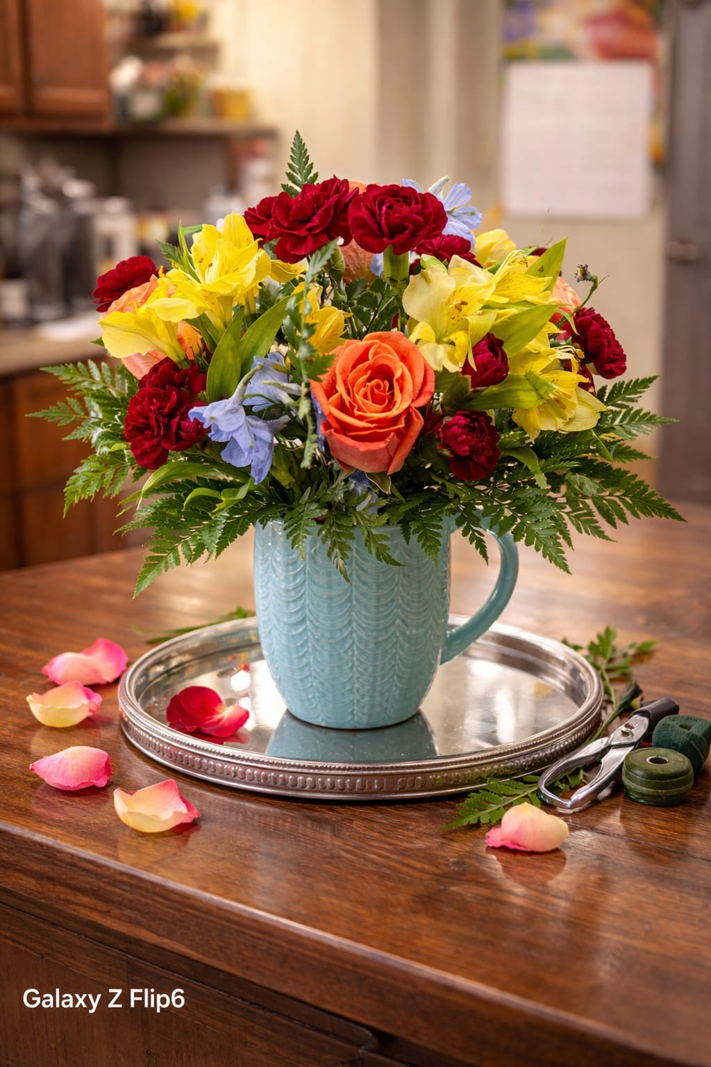 Spring blossom gift tote - Bright, cheerful, and ready to gift—our Spring Blossom Gift Tote features a vibrant mix of fresh seasonal blooms arranged in a keepsake ceramic mug. Finished in a stylish clear tote with a delicate ribbon, this arrangement is perfect for birthdays, thank-yous, or just because.