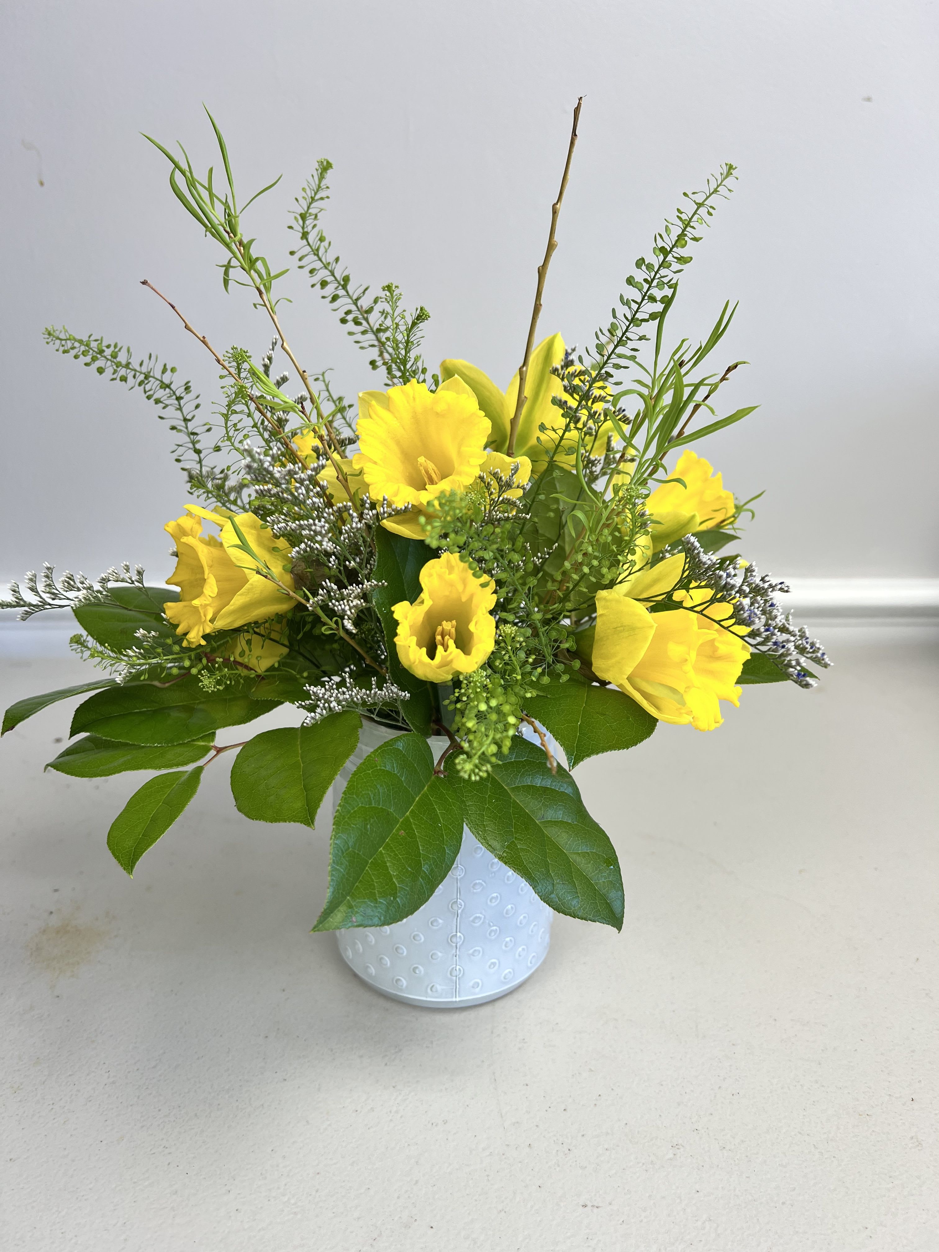 Daffodil Bouquet  - Daffodil vase to brighten your day . Perfect for the home or office. Limited time special 