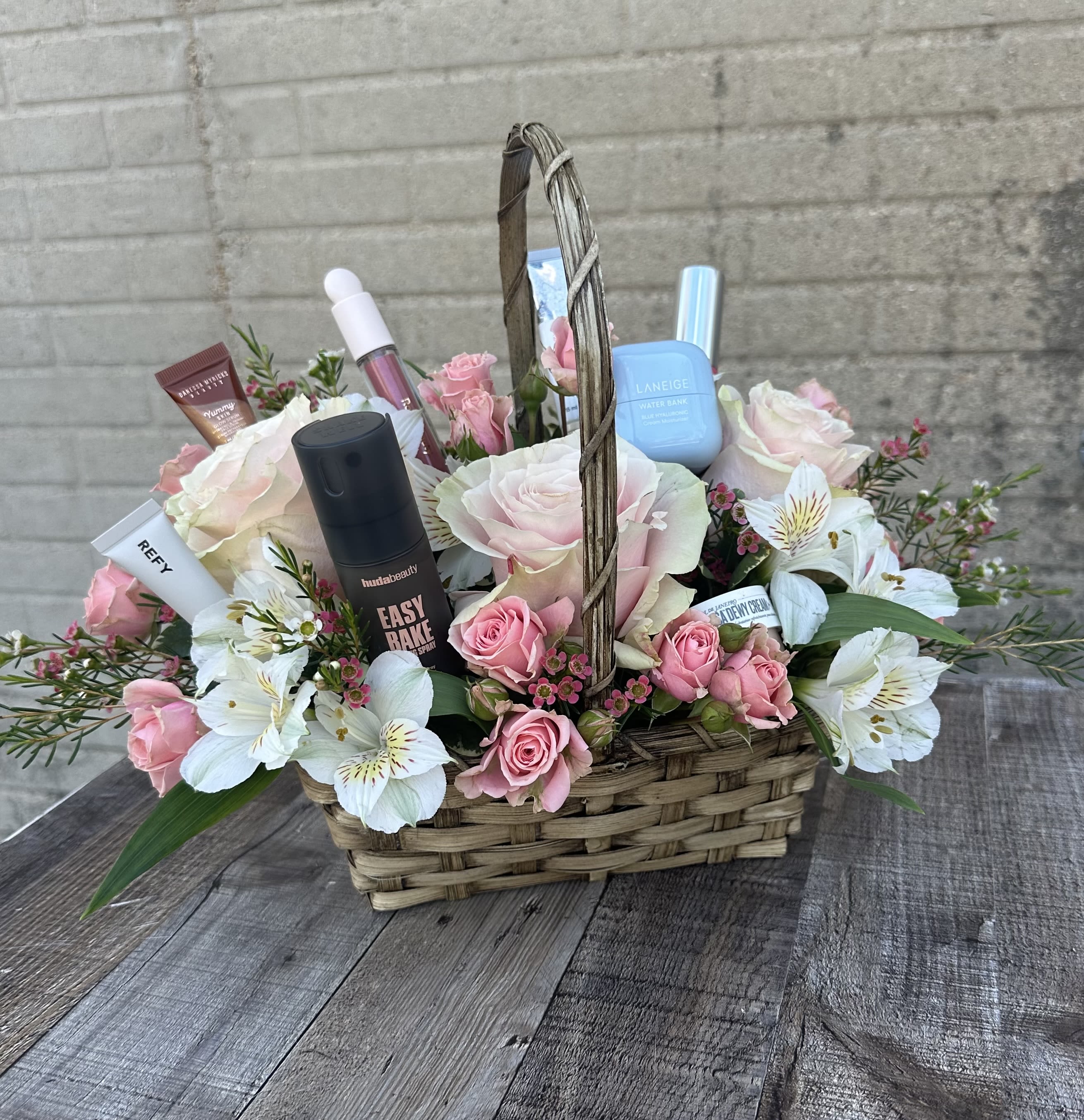 Beauty Basket - A colorful assortment of beautiful zinnias