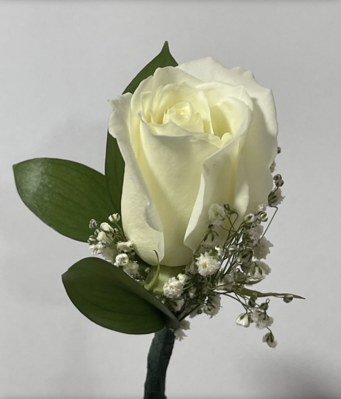 Boutonniere - White Rose 