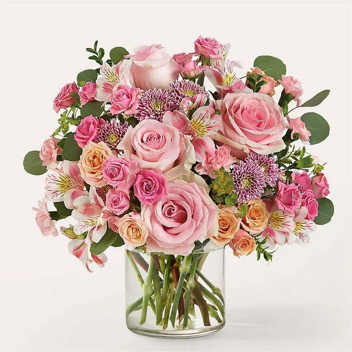 Pleasant Pastures Bouquet - Tranquil, pastel blossoms create a sense of peace and serenity for any occasion.  - Designed by florists, ready to display. - For long–lasting blooms, replace the water daily. We suggest trimming the stems every couple days. - Pet Safety Precautions: This bouquet or plant may include flowers and foliage that are known to be toxic to pets. To keep them safe, be sure to keep this arrangement out of your pet's reach.