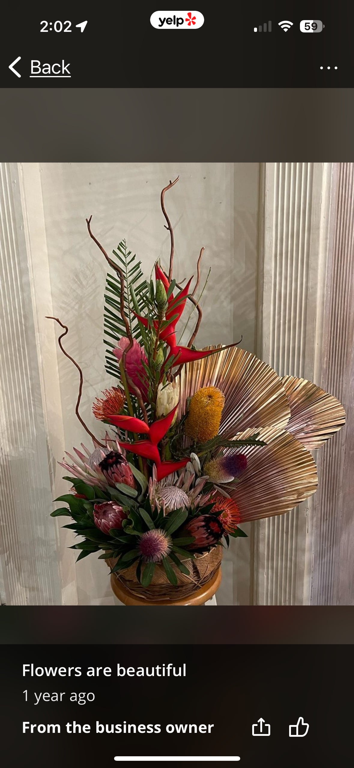 Custom tropical tower - Mixed large, tropical tower, custom order  seasonal tropical florals are  different depending on winter months in summer months  