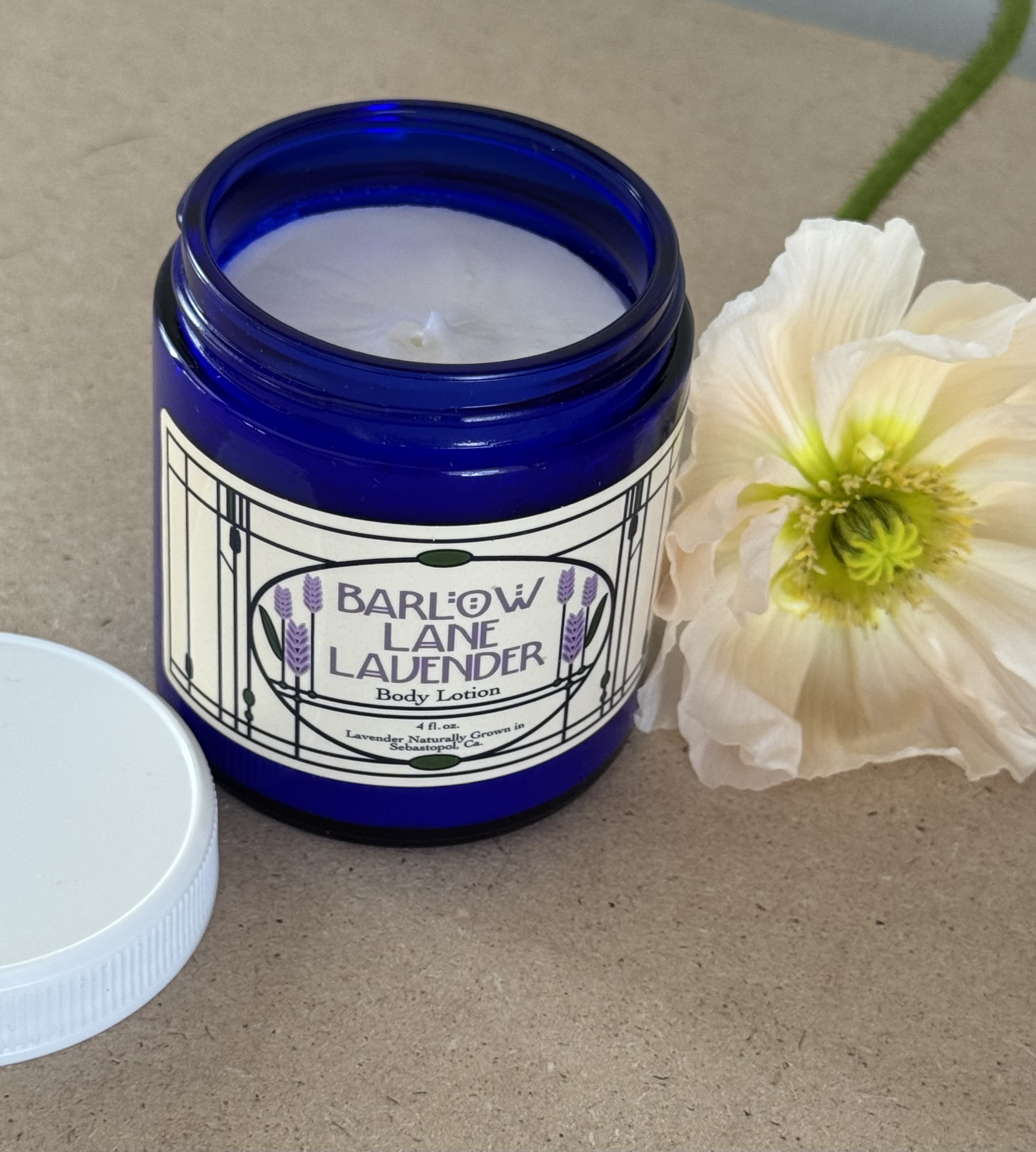 Barlow Lane Lavender Body Lotion - Barlow Lane Lavender  - Body Lotion 4 fl. oz.  Naturally grown in Sebastopol, CA. 