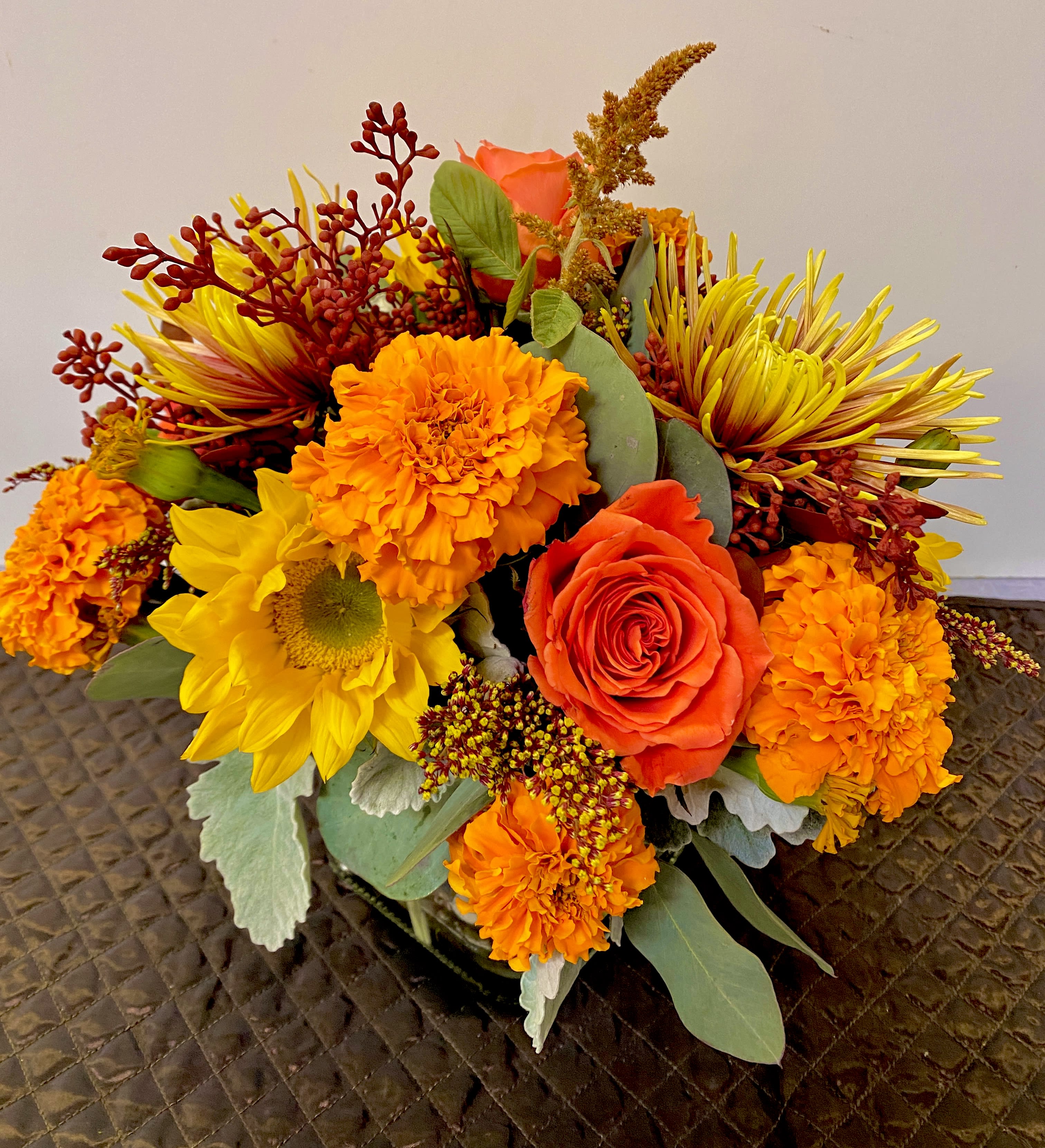 AUTUMN DREAMS - combinations of yellow and orange flowers