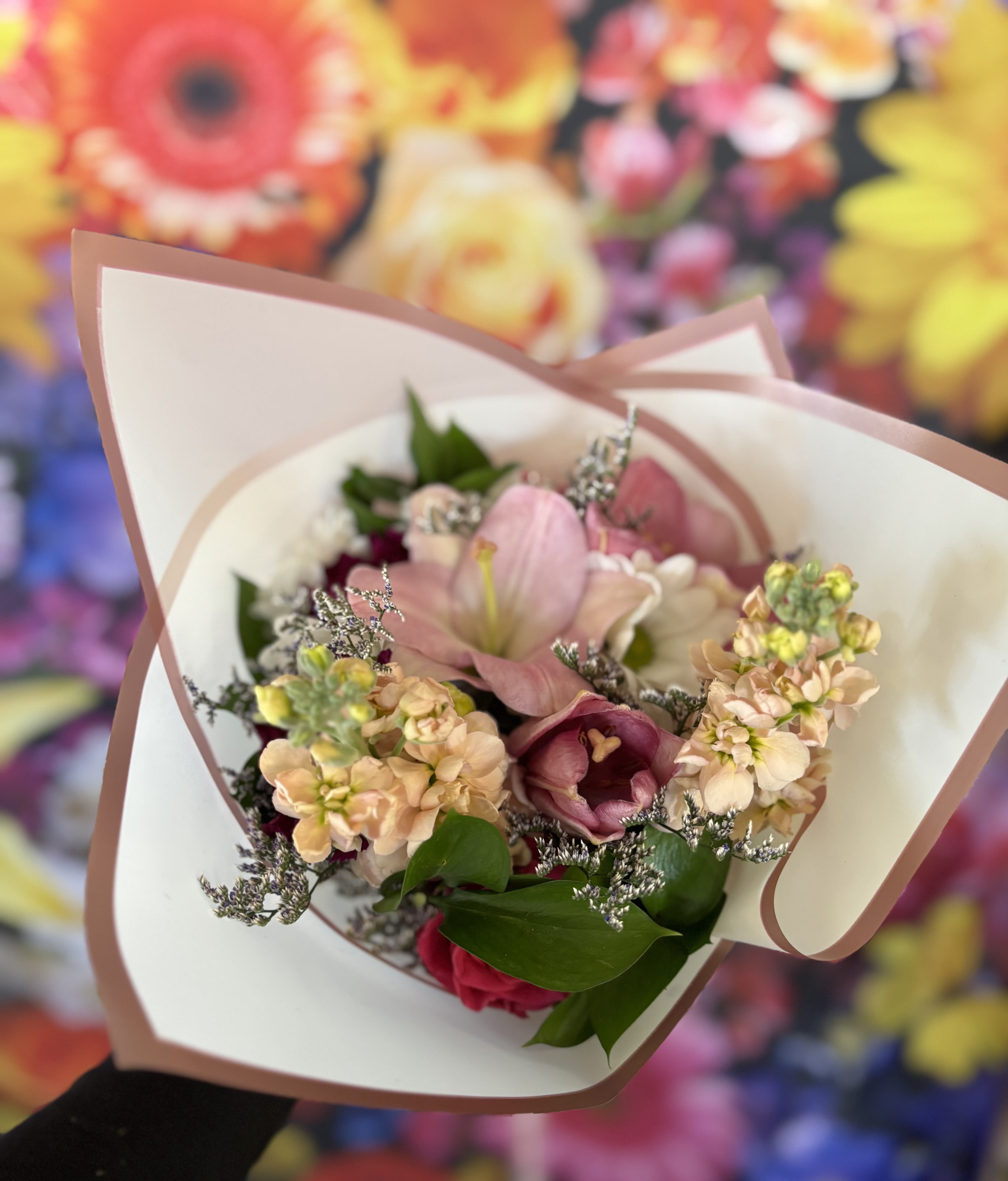 Floral Bouquet  - Fresh flowers in wrapping 