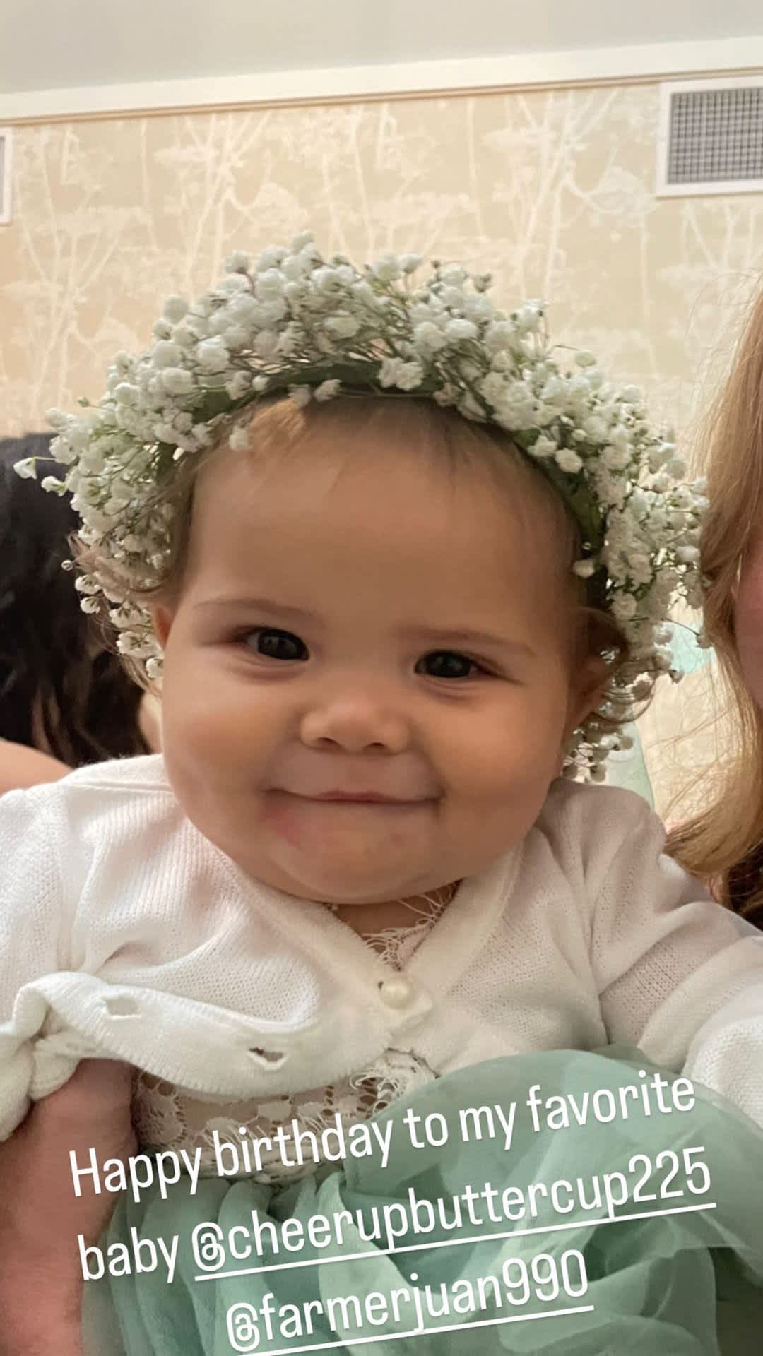 baby's breath halo - a lovely halo made out of baby's breath specially made to fit