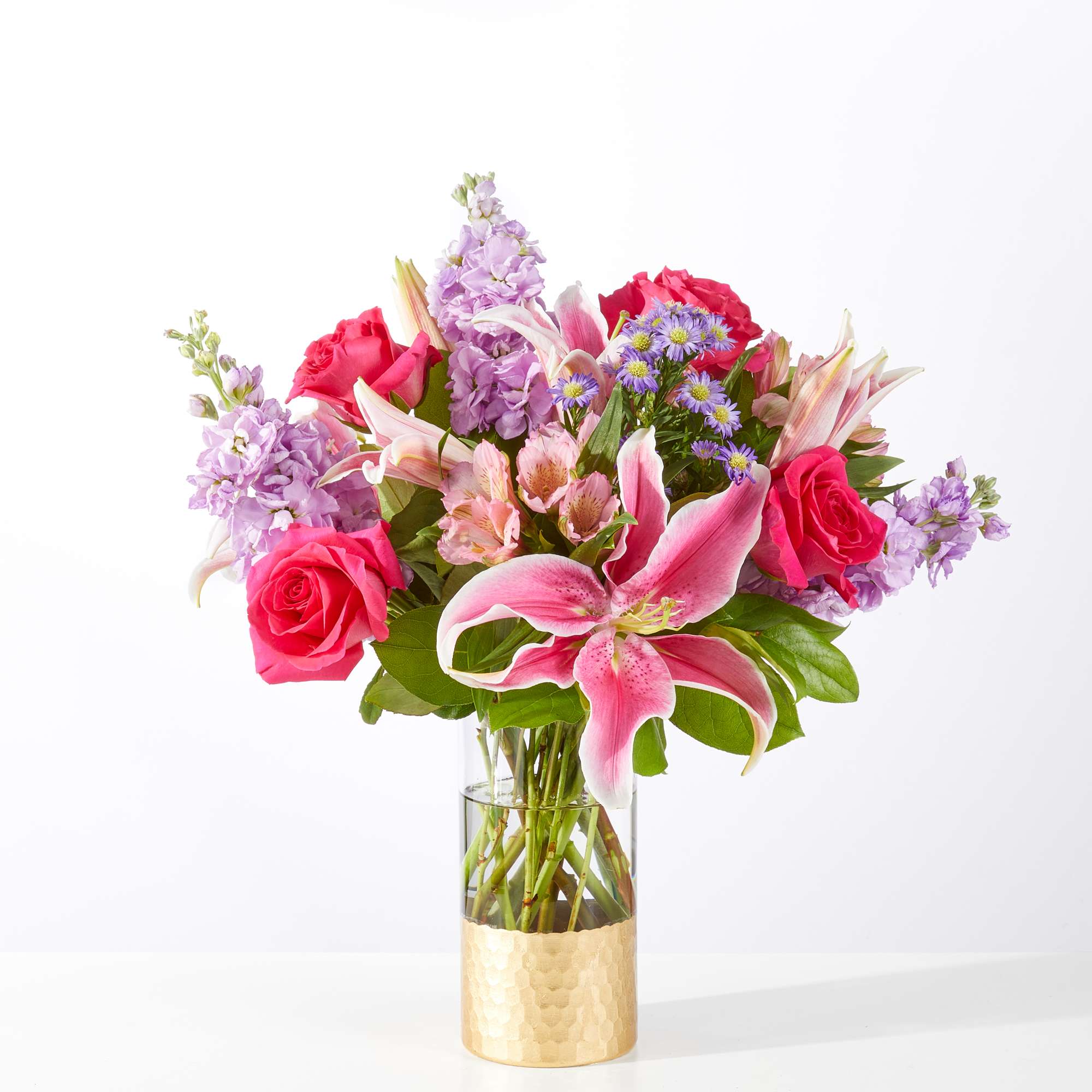 Written in the Stars - This lively, romantic bouquet is perfect as a birthday bouquet, anniversary arrangement, or a thoughtful Mother's Day or thank-you gift. The color mix reads celebratory and feminine, designed to make the person you're thinking of feel truly seen. Designed with a natural, airy movement, this piece feels both romantic and refined—perfect for celebrating life’s meaningful moments. 