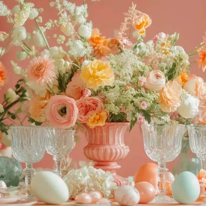 April 15, 2025 - Easter Floral Centerpiece Workshop - April 15, 2025 - Date: April 15 Time: 6:30 PM - 8:00 PM Price: $75 per person  Hop into spring with a beautiful Easter centerpiece! In this 90-minute workshop, you’ll create a stunning floral arrangement using pastel blooms and seasonal flowers, perfect for your Easter table. Our florists will guide you step by step in arranging and styling your flowers for a festive and elegant display. All flowers, tools, and materials will be provided, so come ready to get creative! Dress comfortably and don’t mind getting a little bit of flower magic on your clothes.  What You'll Learn:  How to create a festive floral centerpiece Tips for arranging pastel flowers and greenery How to make your arrangement stand out on your holiday table Product ID: Easter Floral Centerpiece Workshop - April 15, 2025 