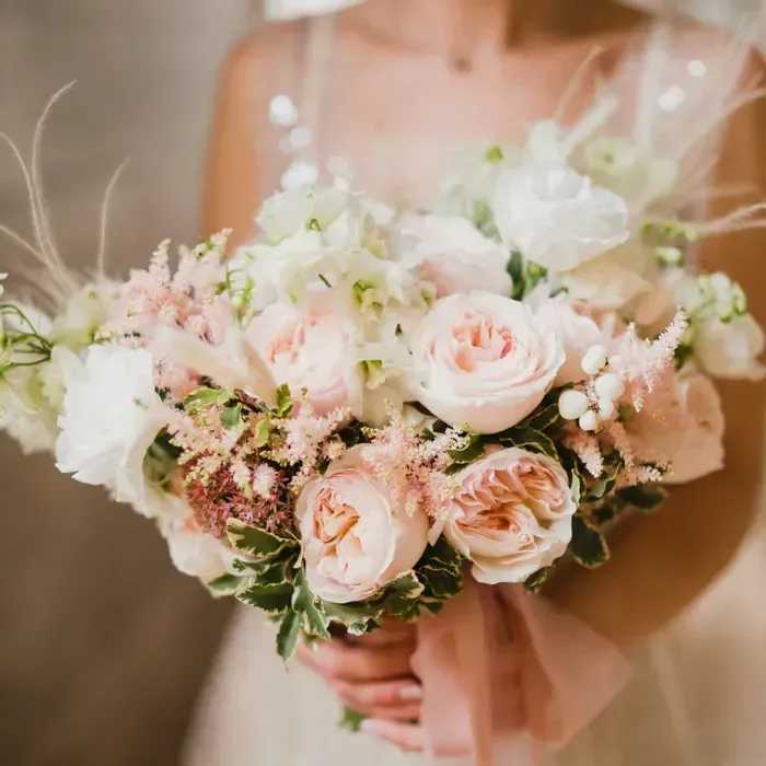 Lush Bridal Bouquet - An abundant bridal bouquet featuring the best blooms the season has to offer. Select your colour palette and we’ll craft a stunning design just for you!  Please refer to the photos for the available color options and specify your choice in the florist instructions.  Product ID: Lush-Bridal-Bouquet