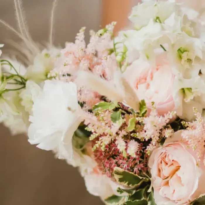 Bridesmaid Bouquet - A smaller version of our iconic whimsical garden style bouquet, created in your chosen colour palette.  Please refer to the photos for the available color options and specify your choice in the florist instructions.  Product ID: Bridesmaid-Bouquet