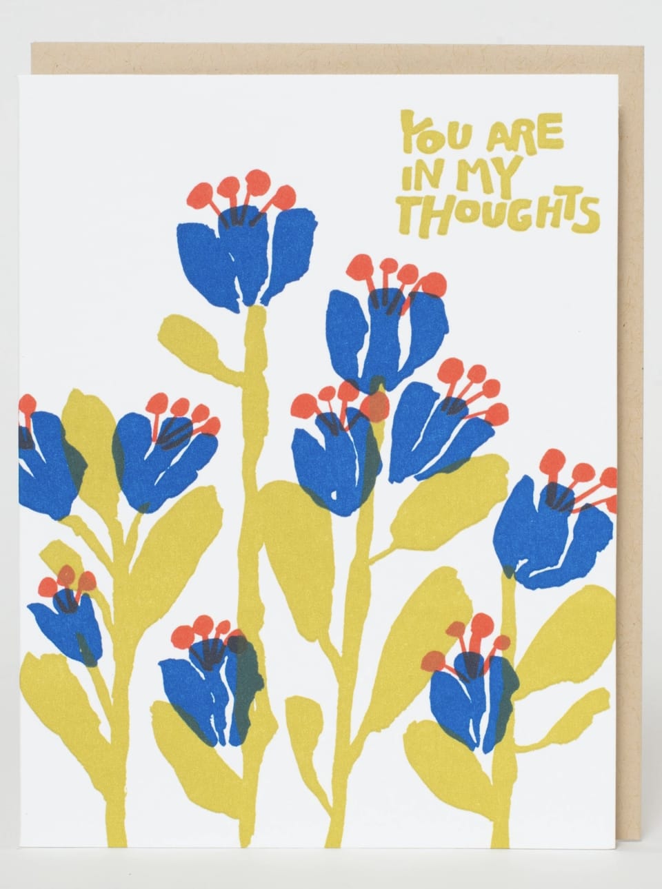 greeting card- You are in My Thoughts - High Quality Letterpress Greeting Card- You are in My Thoughts We will print your card message in a cute font and add it to the card.